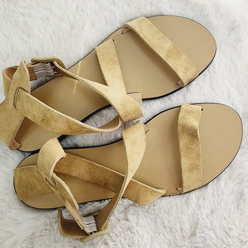 NEW Everlane The Modern Wrap Sandal 5.5 Tan Suede Italian Leather Ankle Strap - Picture 6 of 11